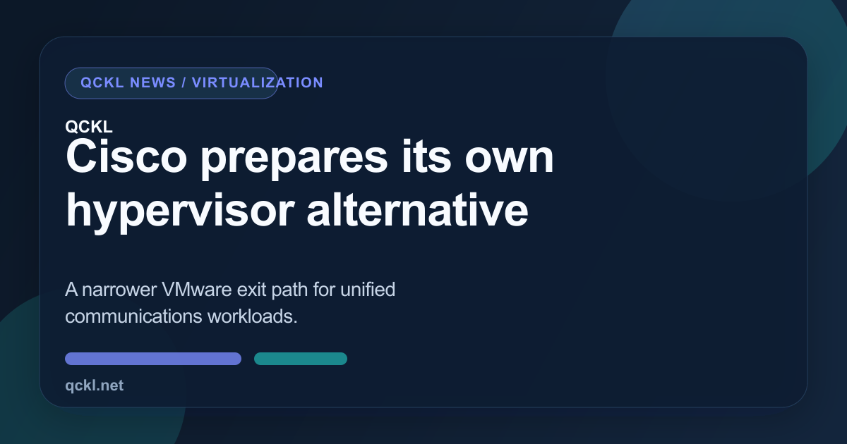 Cisco NFVIS-for-UC: совместимость и ограничения