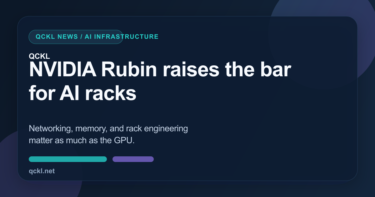 NVIDIA Vera Rubin: семь чипов и пять стоечных систем